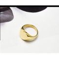 Shangjie OEM anillos Women Stainless Steel Men Rings 18k Gold Plated Rings Non-allergic Plain Heart Rings
